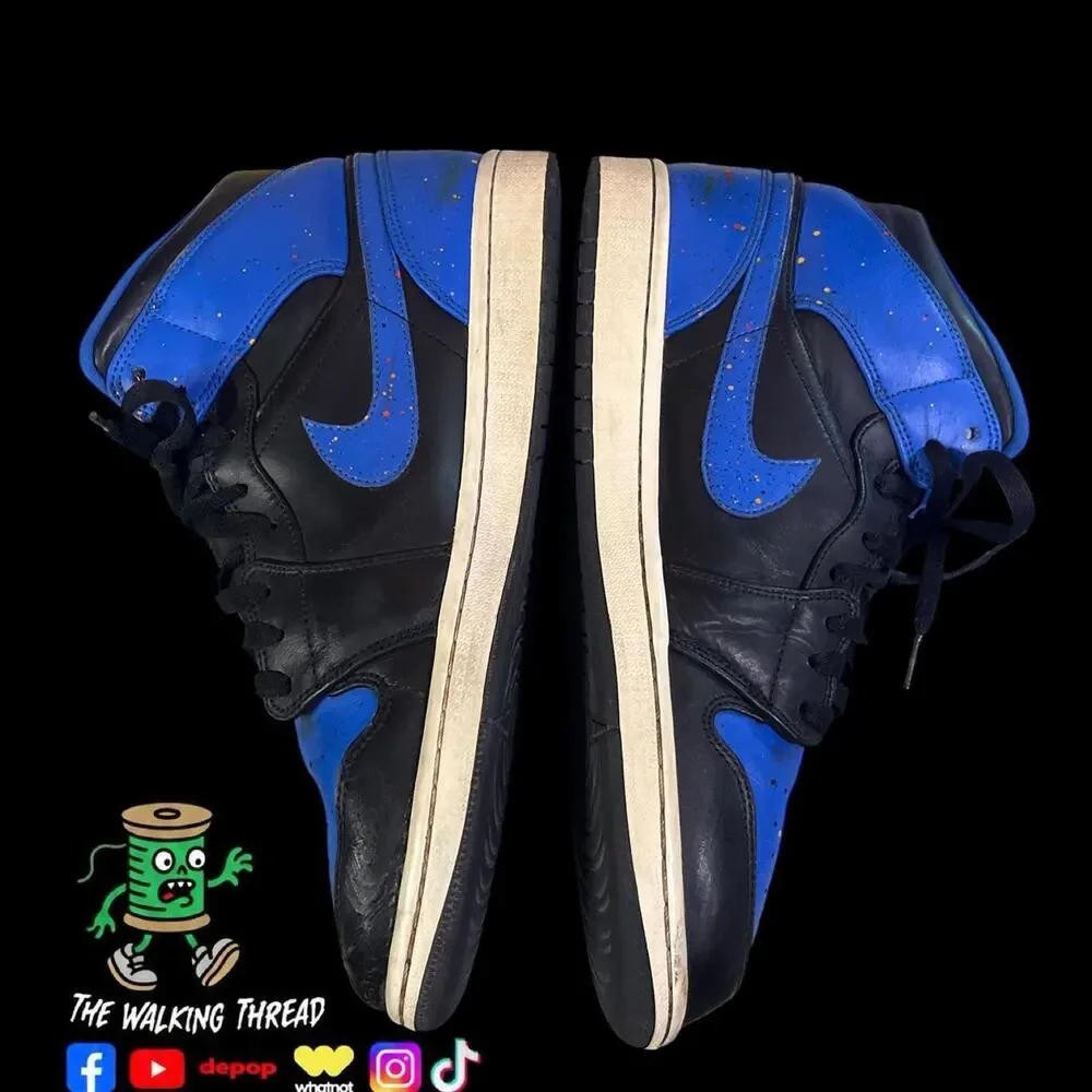 Air Jordan 1 Retro Mid OG 2018 Paint Splatter Size 11.5